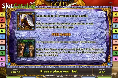 Скрин8. Gryphon's Gold deluxe слот