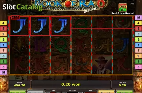 Скрин3. Book of Ra deluxe 6 слот