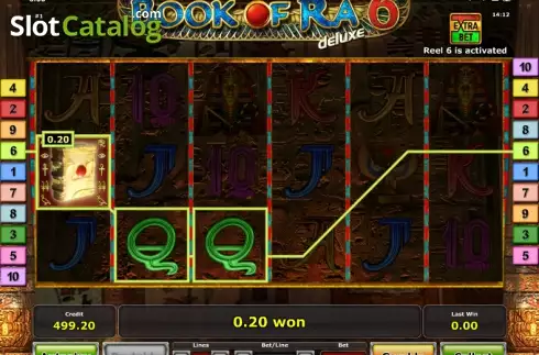 Скрин4. Book of Ra deluxe 6 слот