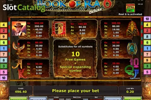 Скрин6. Book of Ra deluxe 6 слот