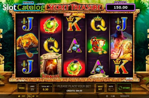 Скрин2. Secret Treasure (Greentube) слот