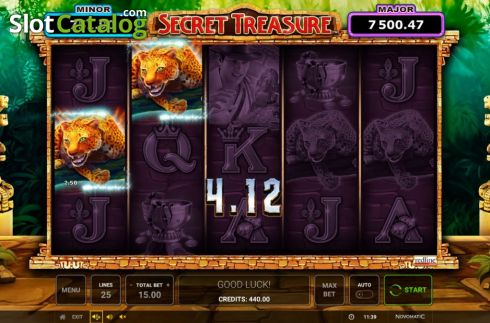 Скрин3. Secret Treasure (Greentube) слот
