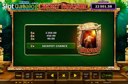 Скрин6. Secret Treasure (Greentube) слот