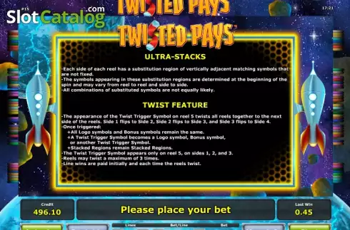 Скрин7. Twisted Pays слот