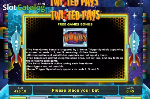 Скрин8. Twisted Pays слот