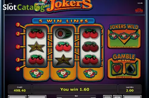 Скрин3. 5 Line Jokers слот
