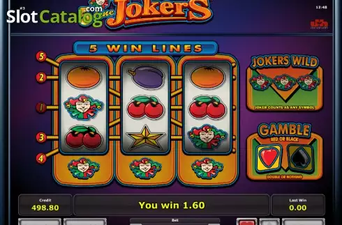 Скрин5. 5 Line Jokers слот
