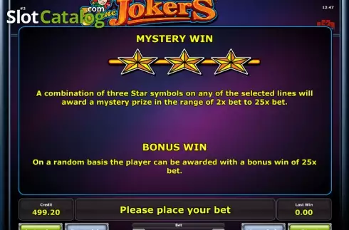 Скрин9. 5 Line Jokers слот