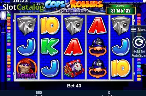 Скрин2. Cops 'n' Robbers Millionaires Row слот