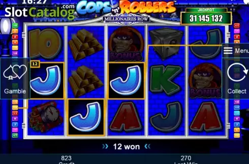 Скрин3. Cops 'n' Robbers Millionaires Row слот
