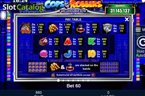 Скрин6. Cops 'n' Robbers Millionaires Row слот