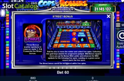 Скрин8. Cops 'n' Robbers Millionaires Row слот