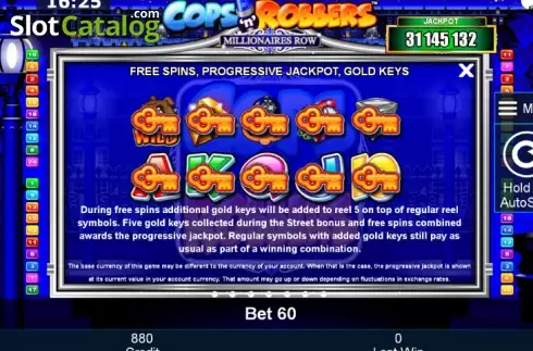 Скрин9. Cops 'n' Robbers Millionaires Row слот
