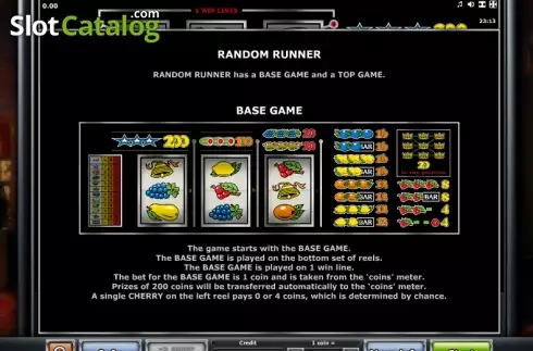 Скрин5. Random Runner (Eurocoin Interactive) слот