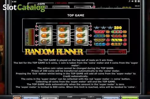 Скрин7. Random Runner (Eurocoin Interactive) слот