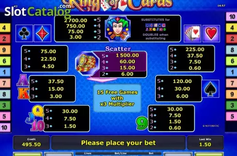 Скрин6. King of Cards слот