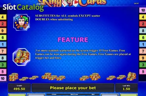 Скрин7. King of Cards слот