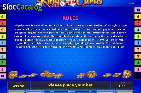 Скрин8. King of Cards слот