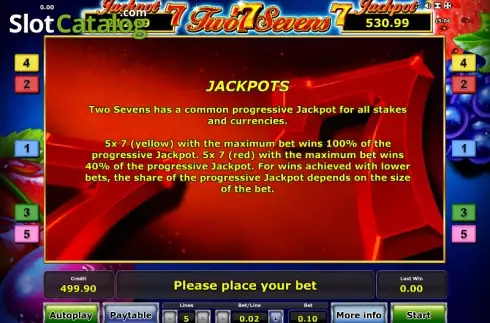 Скрин6. Two Sevens слот