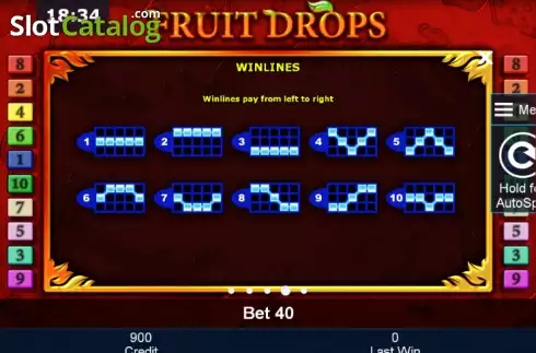 Скрин9. Fruit Drops слот