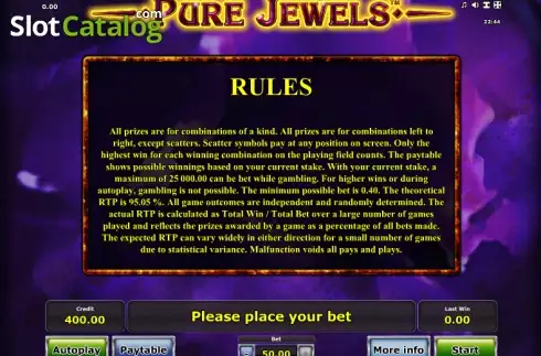 Скрин8. Pure Jewels слот