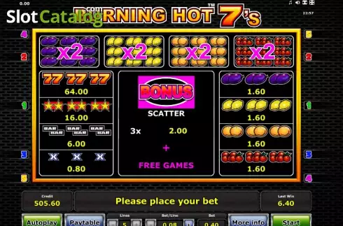 Скрин5. Burning Hot Sevens слот