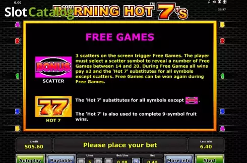 Скрин6. Burning Hot Sevens слот