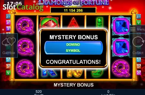Скрин4. Diamonds of Fortune слот