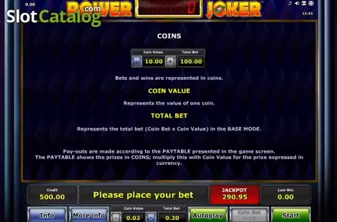 Скрин5. Power Joker слот