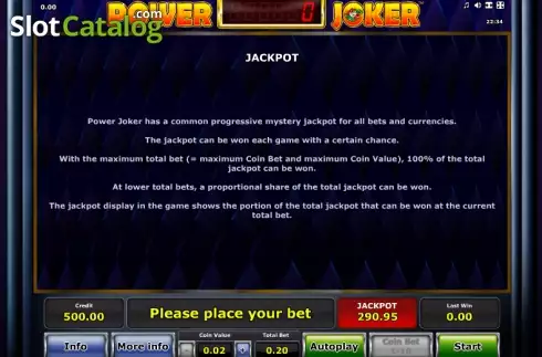 Скрин9. Power Joker слот