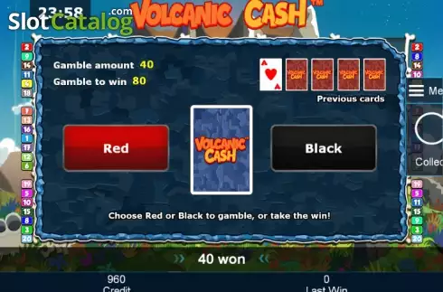 Скрин5. Volcanic Cash слот
