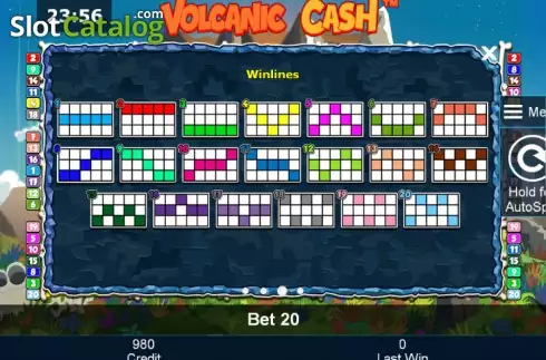 Скрин8. Volcanic Cash слот