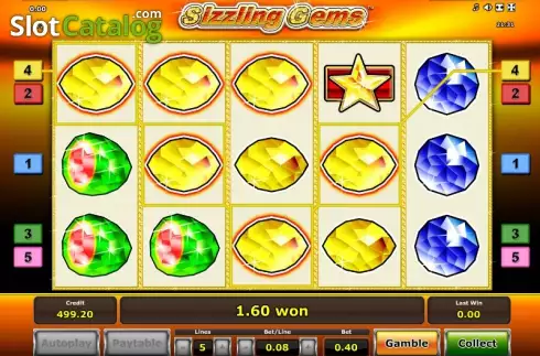 Скрин3. Sizzling Gems слот