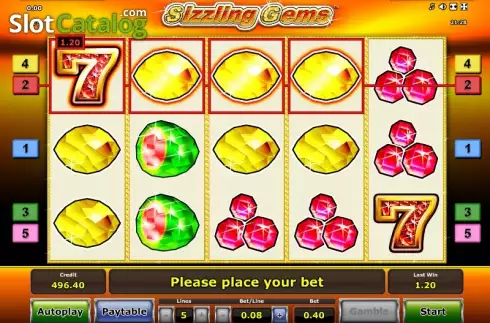 Скрин4. Sizzling Gems слот