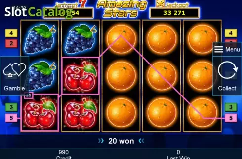 Скрин3. Amazing Stars слот