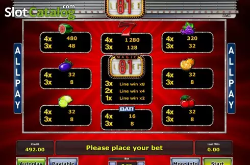 Скрин6. Magic 81 Lines слот