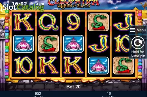 Скрин2. Cleopatra Queen of Slots (Green Tube) слот