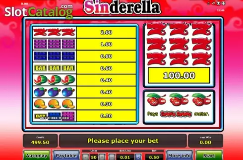 Скрин6. Sinderella слот