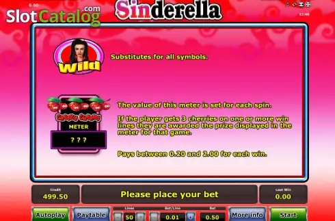 Скрин7. Sinderella слот