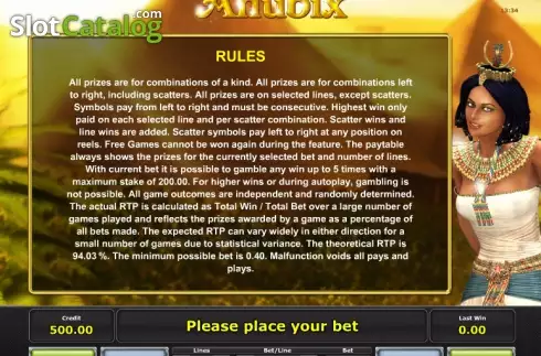 Скрин9. Anubix (iGaming2go) слот