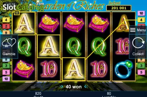 Скрин3. Garden of Riches слот