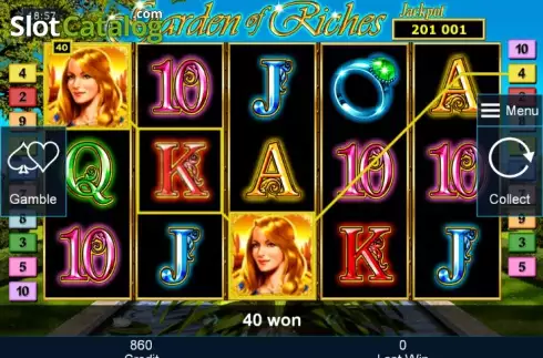 Скрин4. Garden of Riches слот