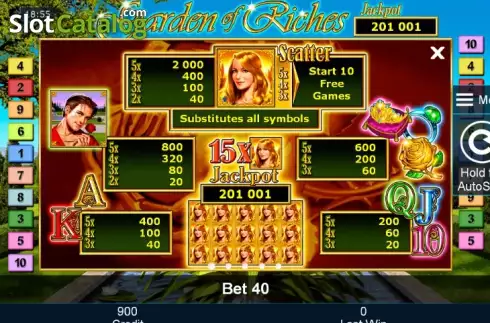 Скрин6. Garden of Riches слот