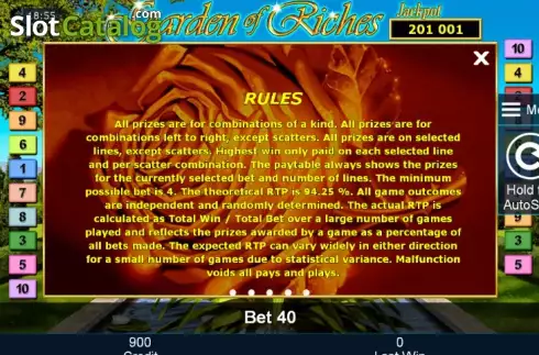 Скрин9. Garden of Riches слот