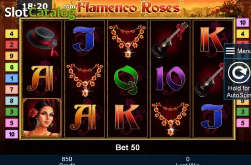 Скрин2. Flamenco Roses слот
