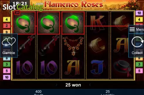 Скрин3. Flamenco Roses слот