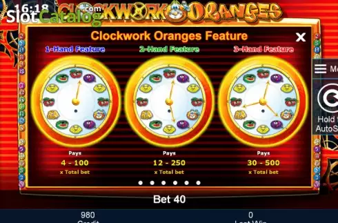 Скрин7. Clockwork Oranges слот