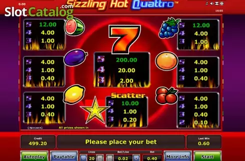 Скрин6. Sizzling Hot Quattro слот