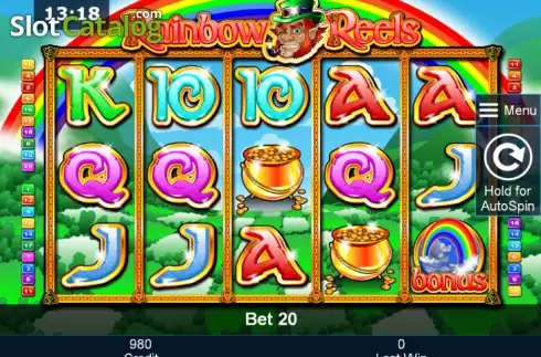 Скрин2. Rainbow Reels (Greentube) слот
