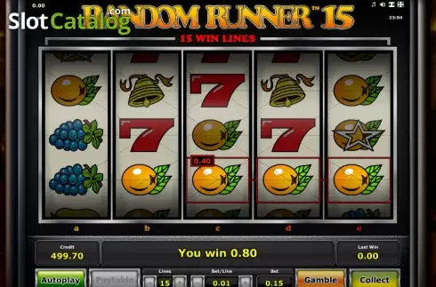 Скрин3. Random Runner 15 слот